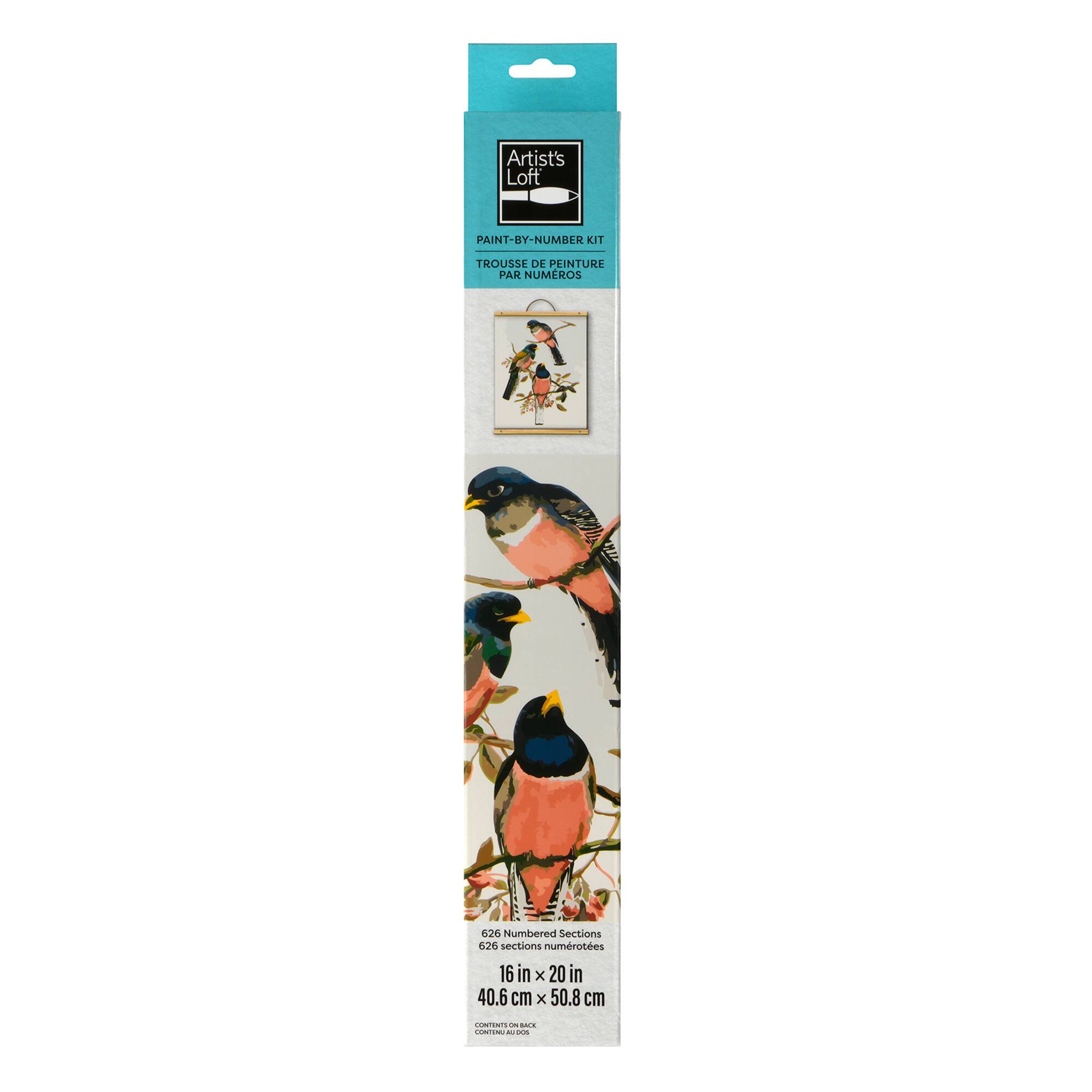 16" x 20" 3 Birds Paint-by-Number Kit by Artist's Loft®